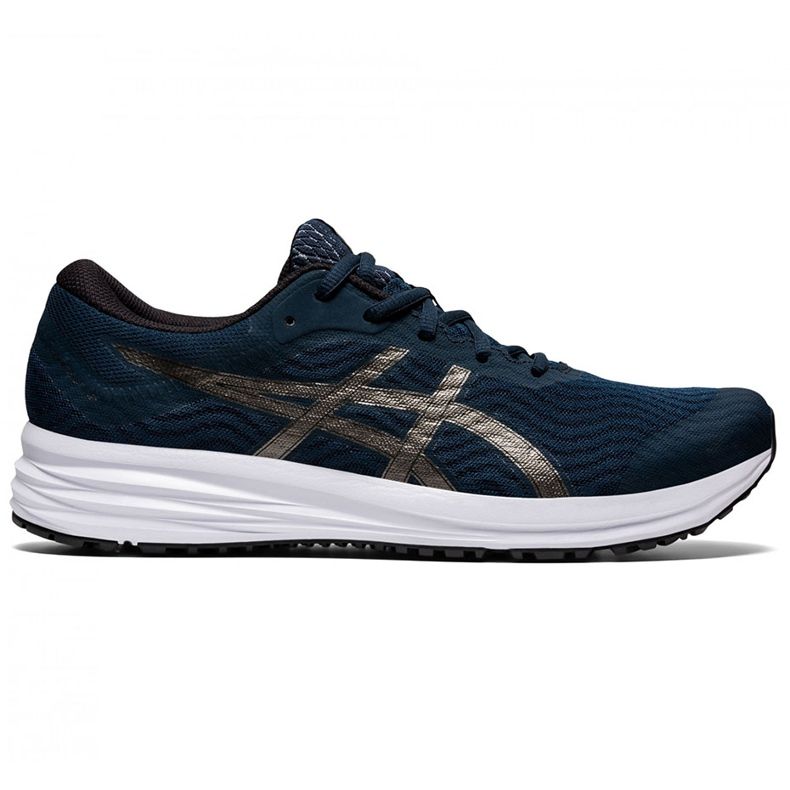 Pantofi de alergare pentru bărbați Asics Patriot 12 bleumarin 1011A823 402 albastru marin