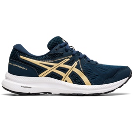 Încălțăminte de damă Asics Gel-Contend 7 bleumarin 1012A911 401 albastru marin de aur Încălțăminte de damă Asics Gel-Contend 7 bleumarin 1012A911 401 albastru marin de aur