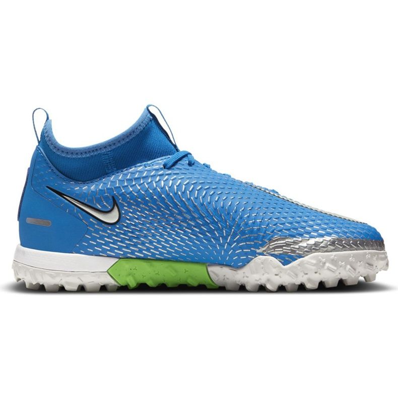 Pantof de fotbal Nike Phantom Gt Academy Df Tf Jr CW6695 400 albastru albastru