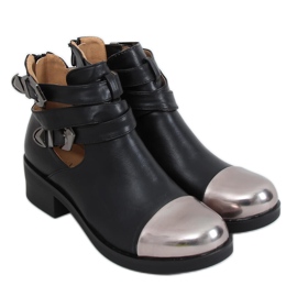Negru 9100 Cizme tăiate negru Negru 9100 Cizme tăiate negru