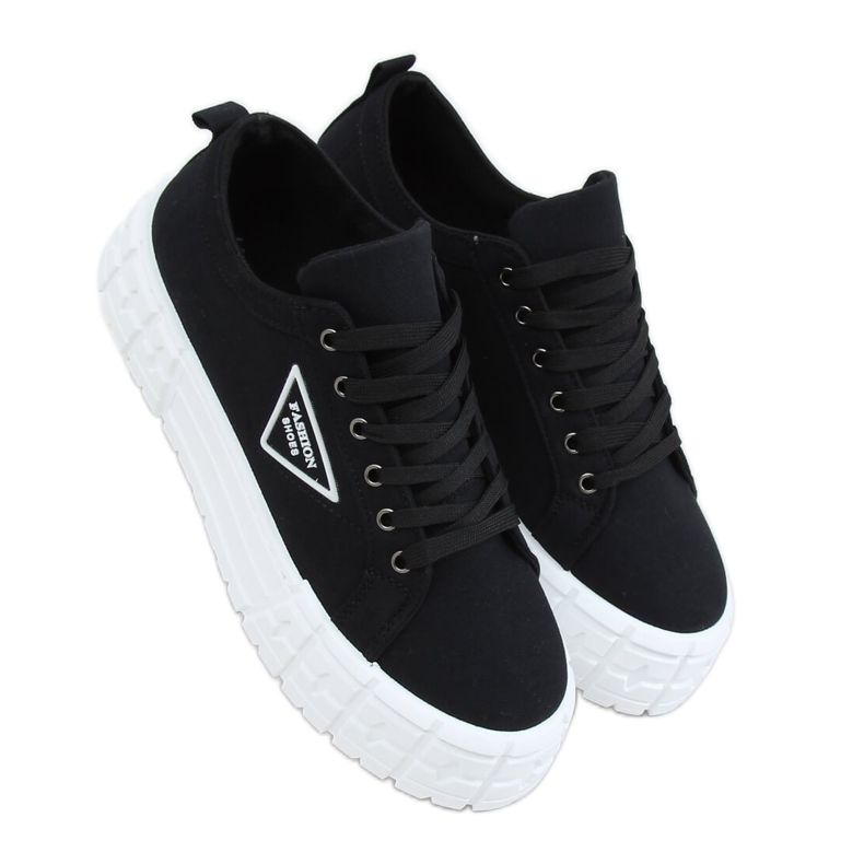 Adidași negri pentru femei LA134 Negru