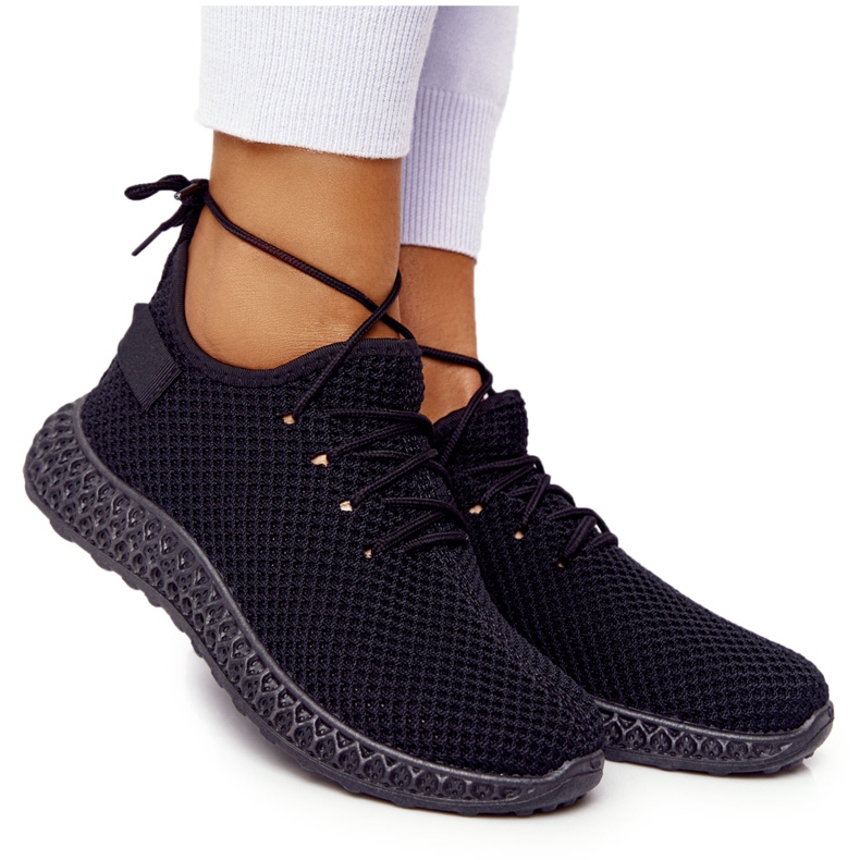 PS1 Încălțăminte sport de damă Slip-on Black Run Away negru PS1 Încălțăminte sport de damă Slip-on Black Run Away negru