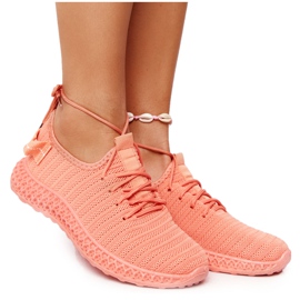 PS1 Pantofi sport pentru femei Slip-on Coral Do It portocaliu roz PS1 Pantofi sport pentru femei Slip-on Coral Do It portocaliu roz