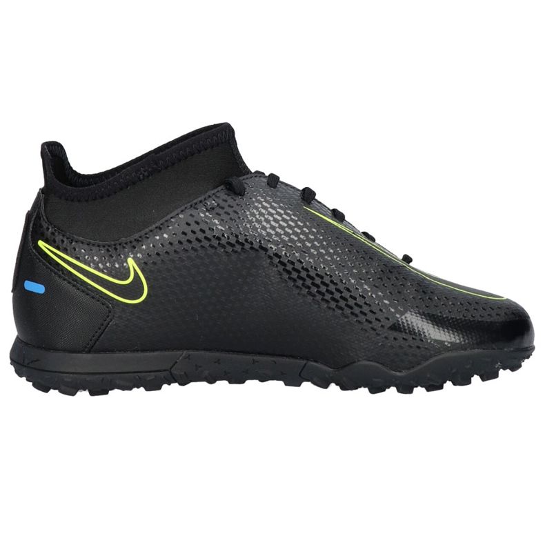 Pantof de fotbal Nike Phantom Gt Club Df Tf Junior CW6729 090 negru negru