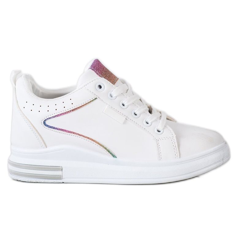 SHELOVET Pantofi albi cu pană ascunsă SHELOVET Pantofi albi cu pană ascunsă