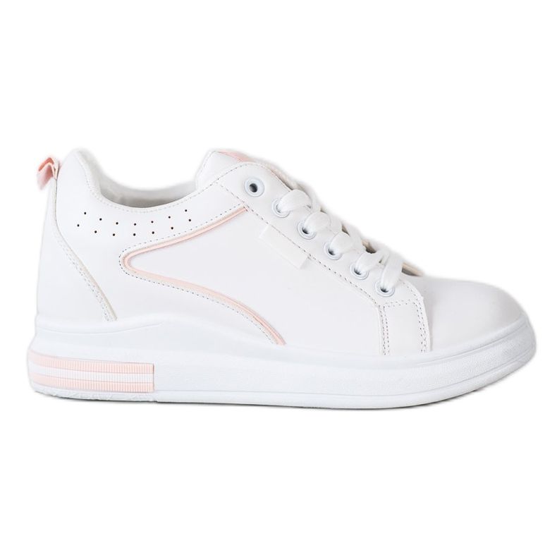 SHELOVET Pantofi albi cu pană ascunsă SHELOVET Pantofi albi cu pană ascunsă