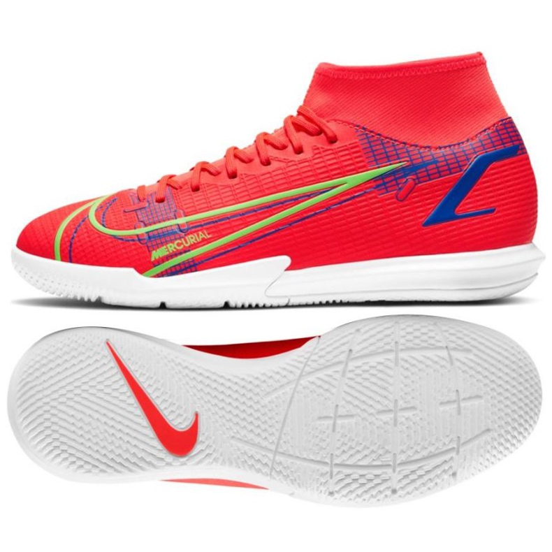 Pantofi de fotbal Nike Mercurial Superfly 8 Academy M Ic CV0847 600 roșu portocale si rosii