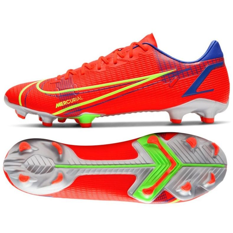 Pantof de fotbal Nike Mercurial Vapor 14 Academy FG / MG M CU5691 600 roșu portocale si rosii