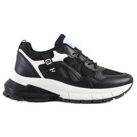 SHELOVET Adidași pe platformă cu plasă negru SHELOVET Adidași pe platformă cu plasă negru