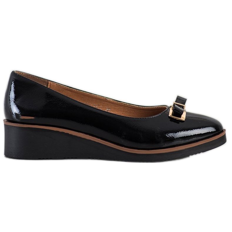 Balerini lăcuite VINCEZA negru