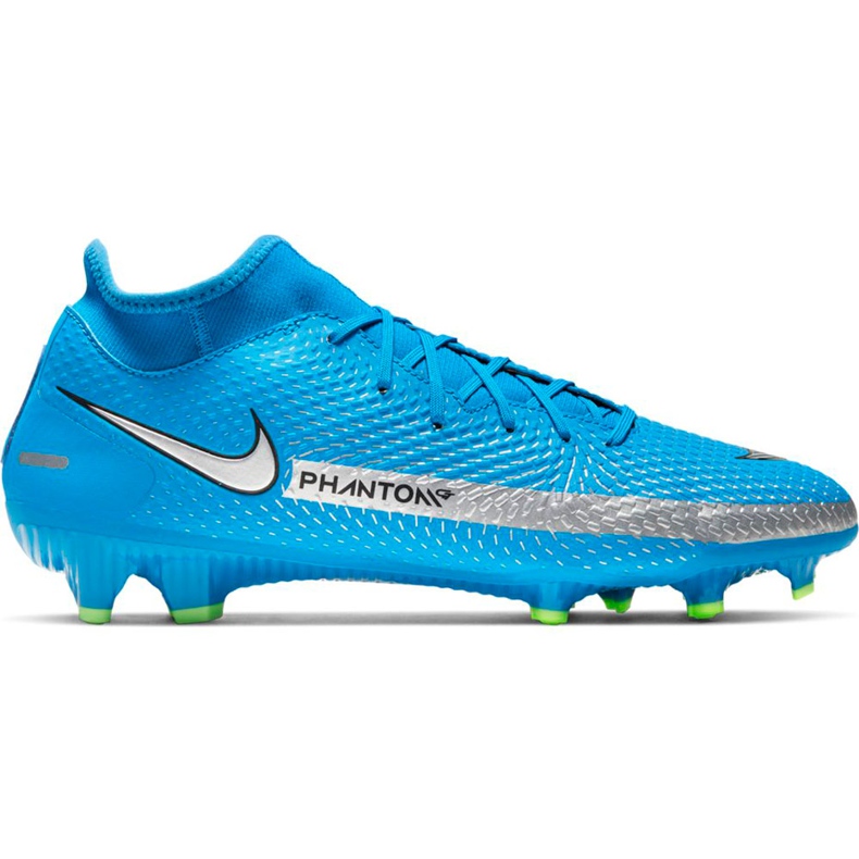 Pantof de fotbal Nike Phantom Gt Academy Df FG / MG CW6667 400 albastru albastru