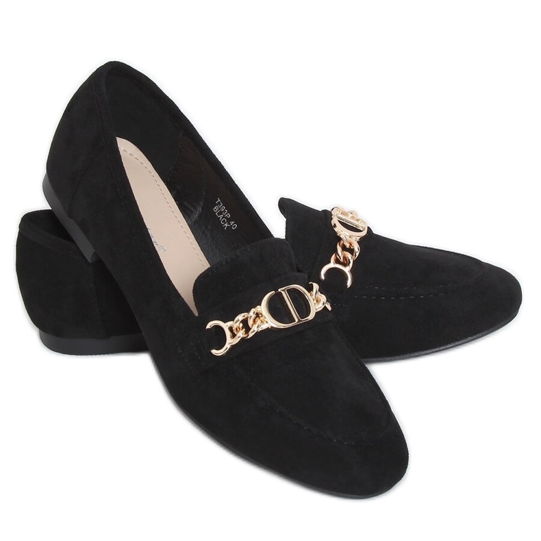 Mocasini dama negri T393P Negru