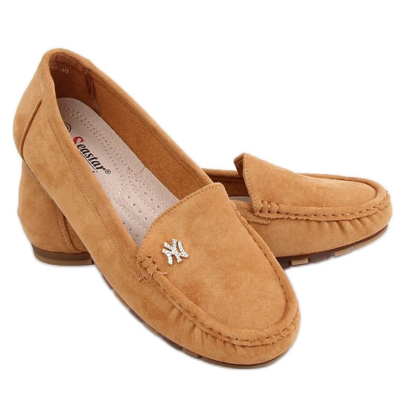 Mocasini de damă Camel GS13P Tan maro