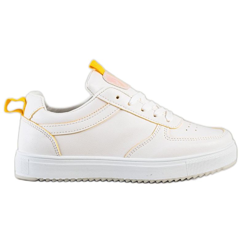 SHELOVET Sportul fiind cu piele ecologică alb