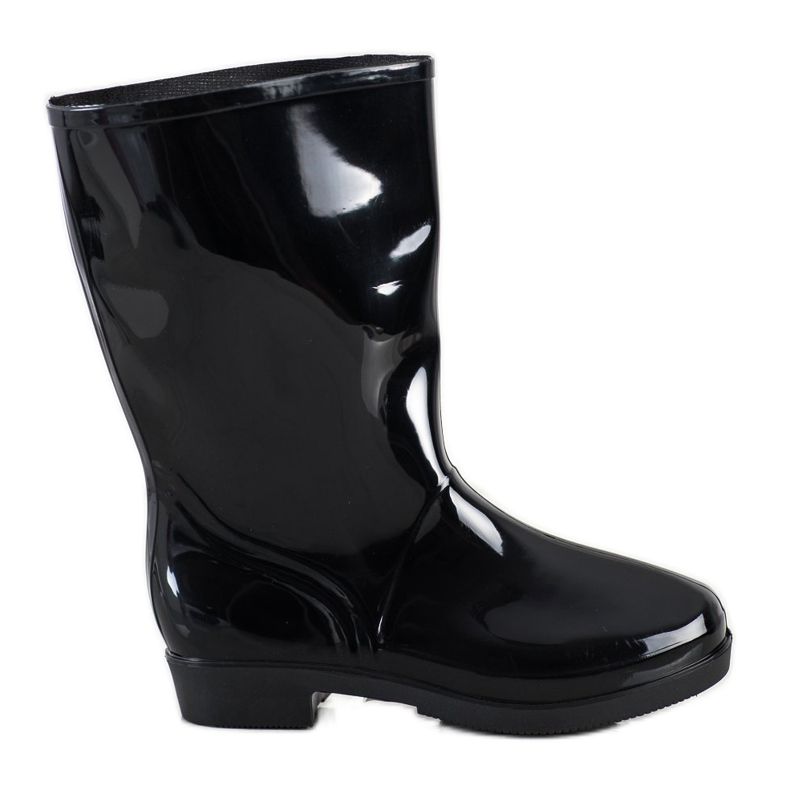 SHELOVET Wellies High Shiny negru