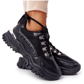 PS1 Adidași de damă pe talpă mare Good Mood negru PS1 Adidași de damă pe talpă mare Good Mood negru