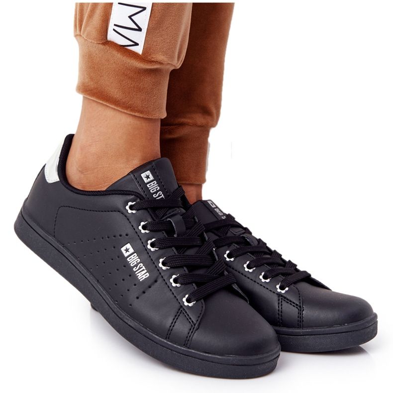 Pantofi de damă Big Star DD274586 negru și argintiu