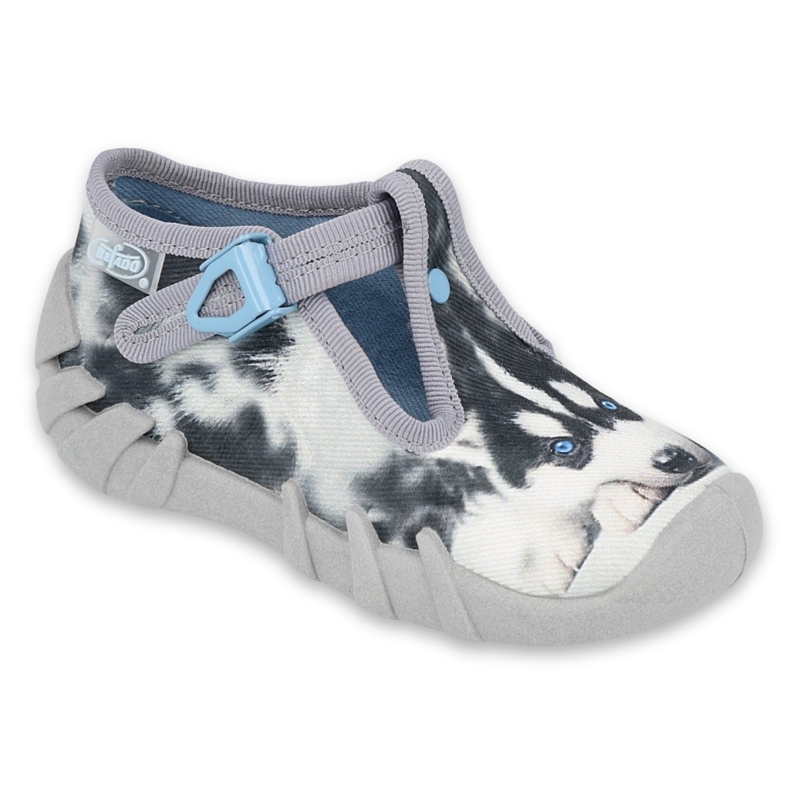 Papuci pentru copii Befado cu aplicarea PSA 110p417 albastru