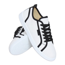Adidași albi NB385P Alb negru