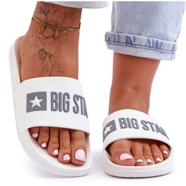 Papuci de damă Big Star FF274A199 Alb incolor Papuci de damă Big Star FF274A199 Alb incolor