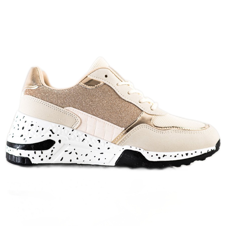 SHELOVET Tenisi Golden Wedge multicolor de aur