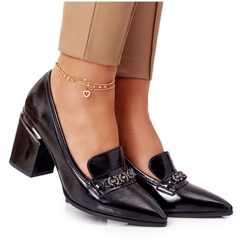 Pompele elegante pe o bară S.Barski Premium Black negru