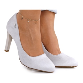 PJ1 Pompele clasice pe un stâlp Suede Gri Eliana