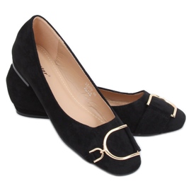 Balerini de damă negri eleganți LK47P Negru Balerini de damă negri eleganți LK47P Negru