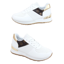 Pantofi sport albi pentru femei J2140 ALB / MARO