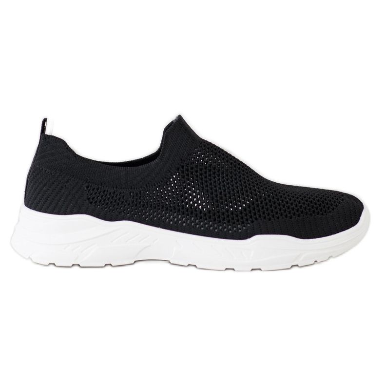 Ideal Shoes Încălțăminte slip-on cu plasă negru