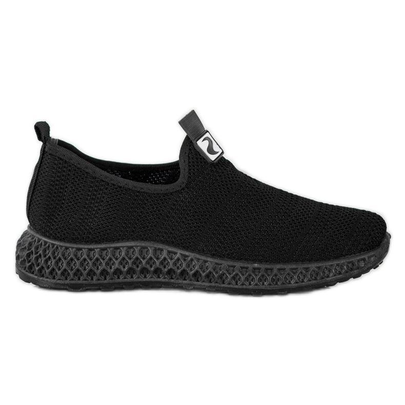 SHELOVET Slipons ajurati de primăvară negru