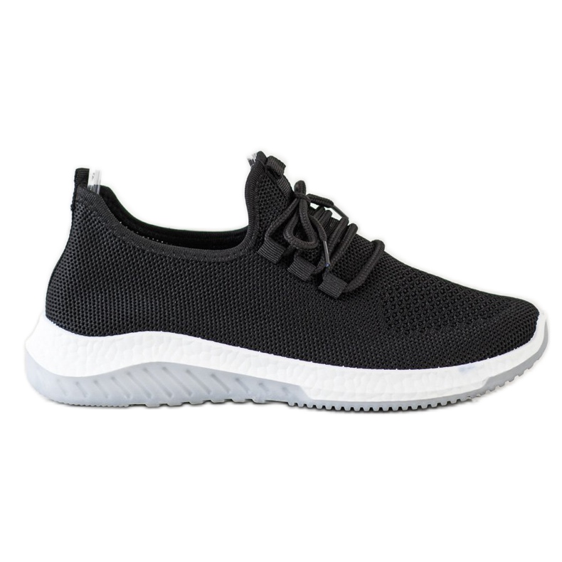 SHELOVET Pantofi sport casual negru
