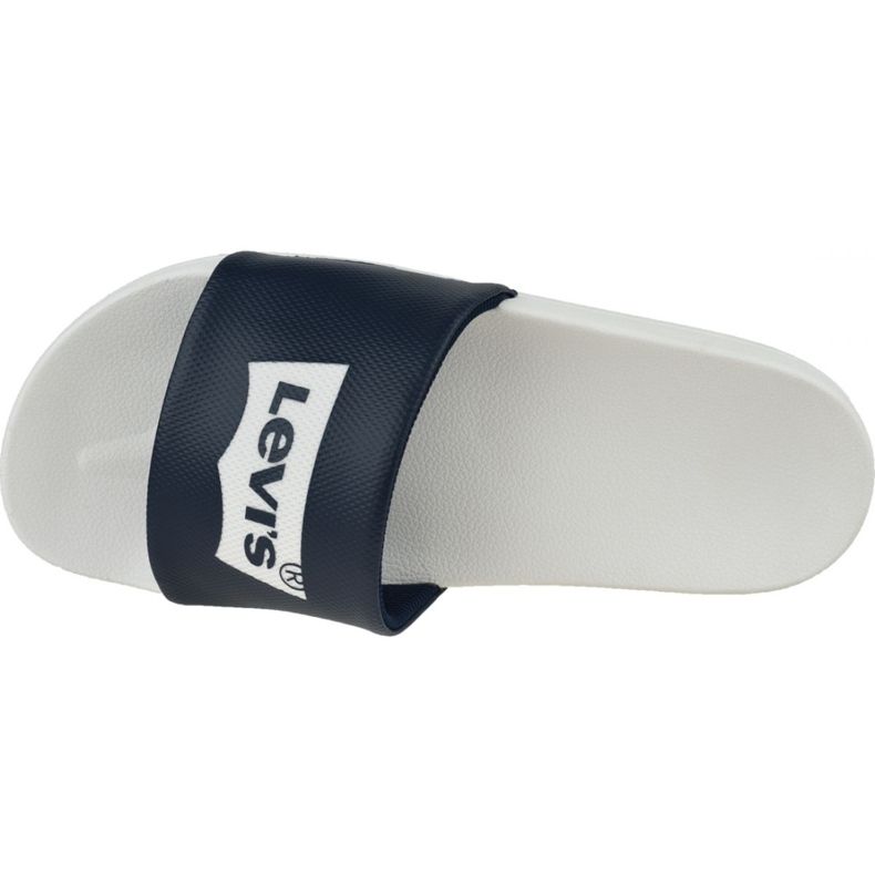 Sandală Levi's Batwing Slide 228998-756-51 alb albastru marin