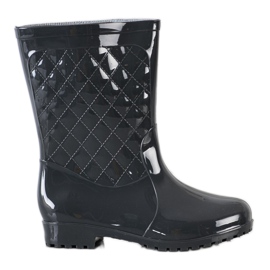 Bona Welly matlasat Wellies negru