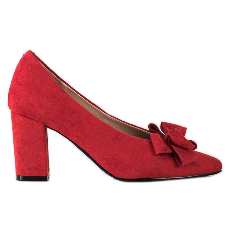 Pompe roșii cu fundă Vinceza roșu