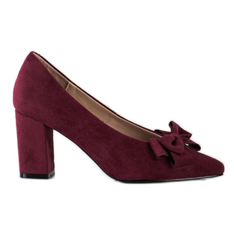 Pompele Burgundia cu un arc VINCEZA roșu multicolor