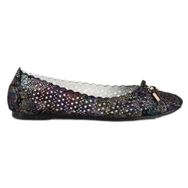 S. BARSKI Balerine cu deschidere elegantă multicolor S. BARSKI Balerine cu deschidere elegantă multicolor