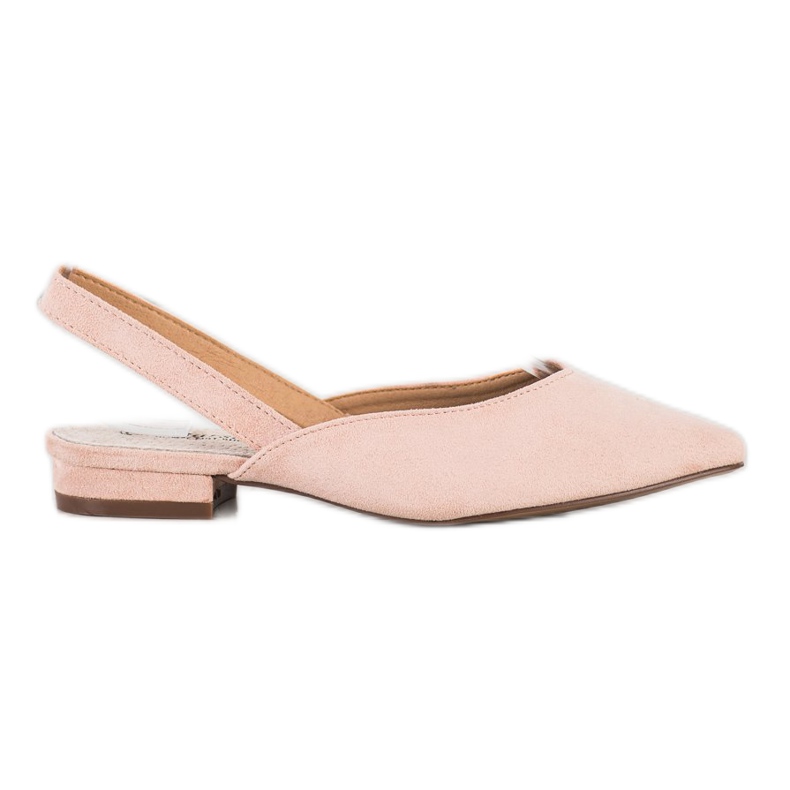 S. BARSKI Pompe cu pulbere cu toc deschis roz