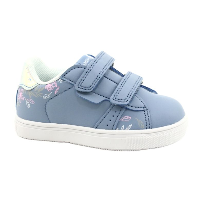 American Club Pantofi cu velcro ES22 / 21 albastru argint