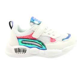 American Club Pantofi sport halogeni la modă ES23 / 21 alb roz verde American Club Pantofi sport halogeni la modă ES23 / 21 alb roz verde