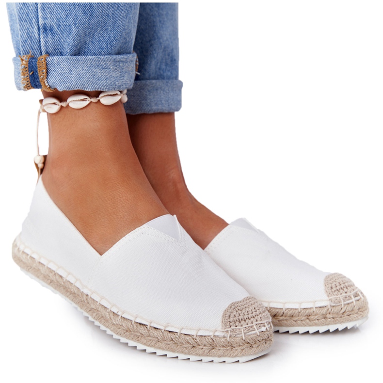 Espadrile pe talpă împletită Big Star HH274493 Alb