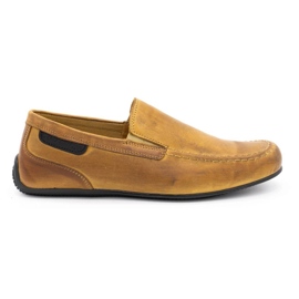 Polbut Mocasini din piele pentru bărbați 2105 roșu multicolor Polbut Mocasini din piele pentru bărbați 2105 roșu multicolor