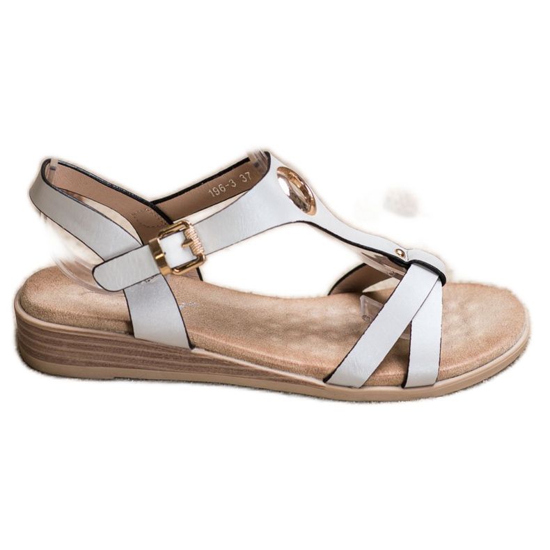 S. BARSKI Sandale elegante de la S.BARSKI alb