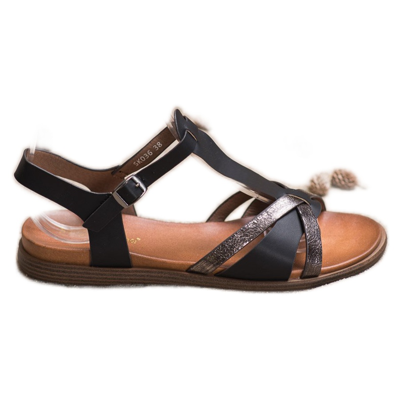 Sandale negre de la Sergio Leone negru