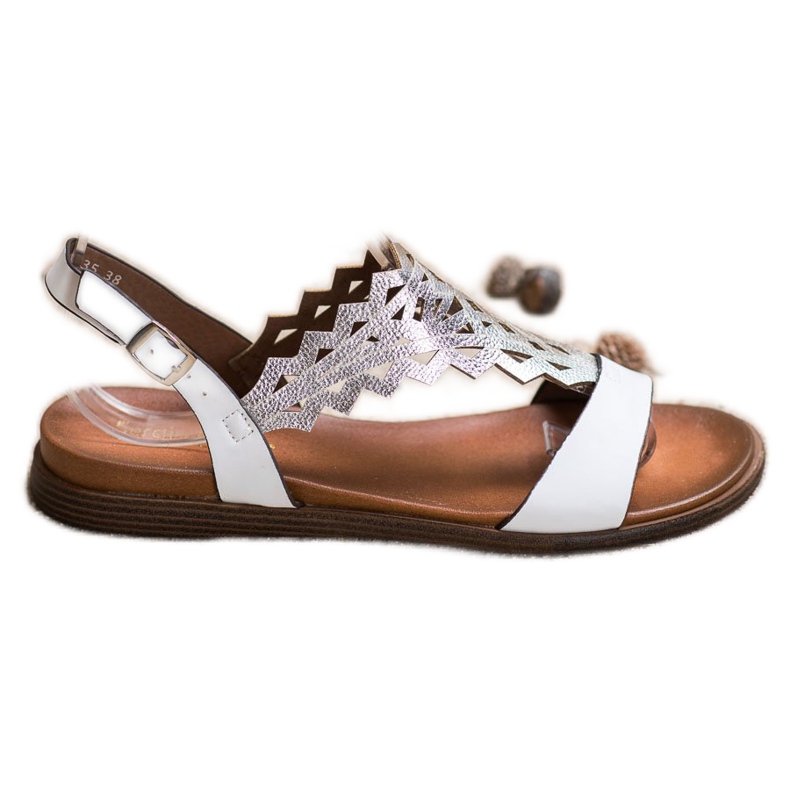 Sandale la modă Sergio Leone alb