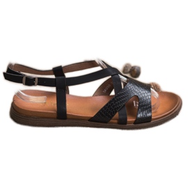 Sandale casual Sergio Leone negru Sandale casual Sergio Leone negru