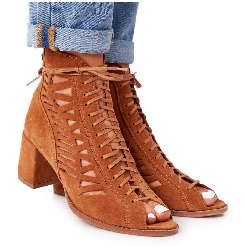 Cizme din piele intoarsa Maciejka Red 04040-29 maro