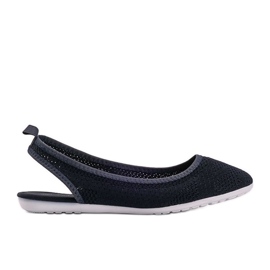 Balerini din piele de culoare bleumarin Frida Balerini din piele de culoare bleumarin Frida