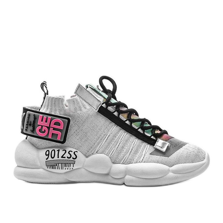 Adidași șosete albe Ava multicolor Adidași șosete albe Ava multicolor