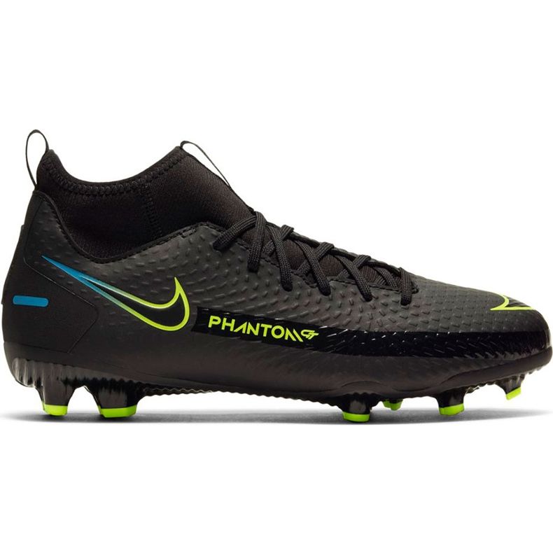 Pantofi de fotbal Nike Phantom Gt Academy Df FG / MG Junior CW6694 090 negru negru